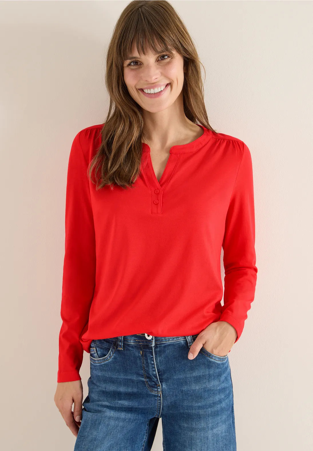 CECIL Tunica Donna AOP Minimal Con Spacchi, Casual Chic Collezione
