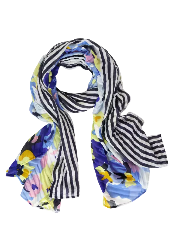 Street One Print scarf with pleats