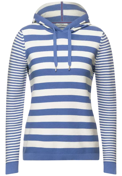 Cecil Terisa blue stripe hoodie