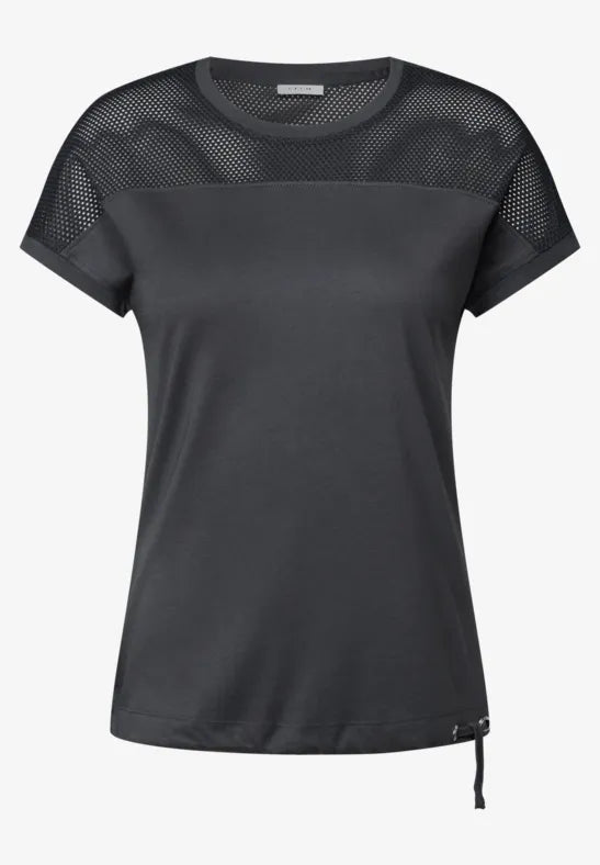 CECIL T-shirt with mesh detail