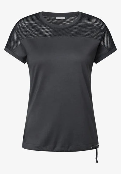 CECIL T-shirt with mesh detail