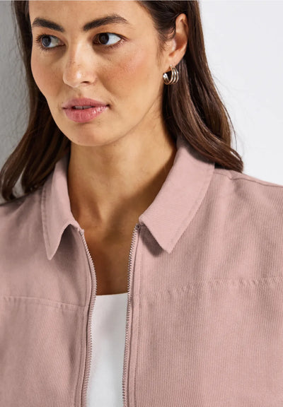 Street One Corduroy jacket with zipper