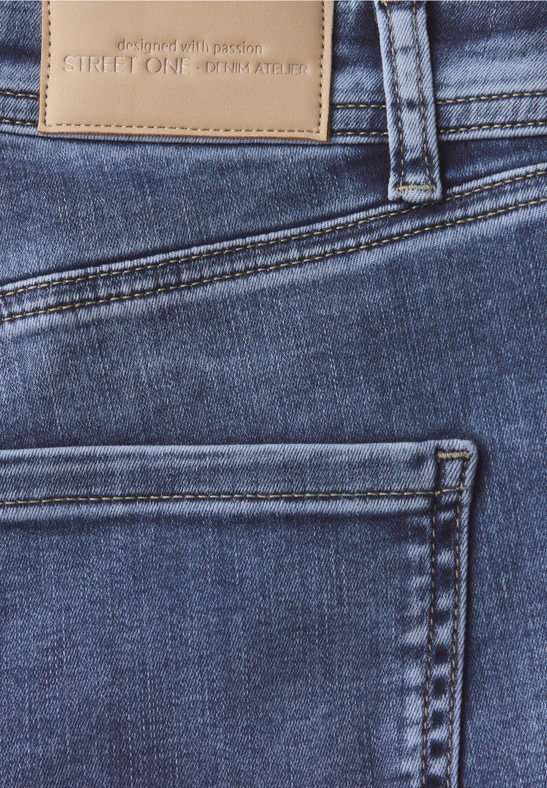 Street One Ripped straight leg jeans