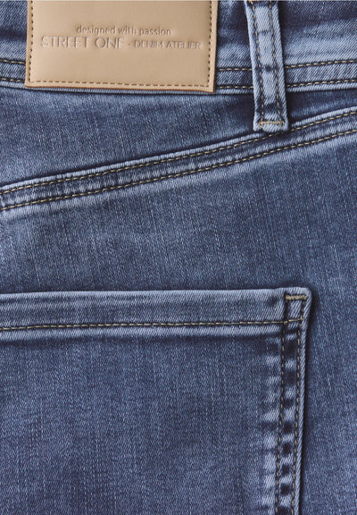 Street One Ripped straight leg jeans