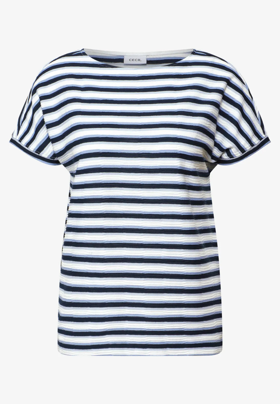 CECIL Stripe Structure T-Shirt