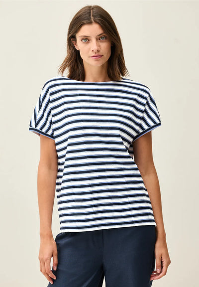 CECIL Stripe Structure T-Shirt