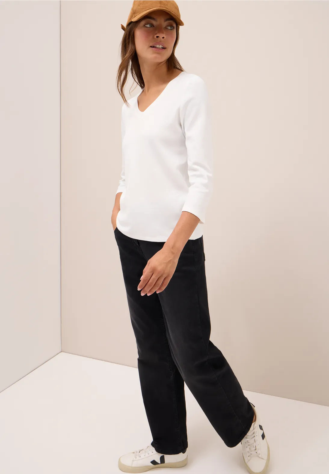 CECIL Basic V-Neck Top
