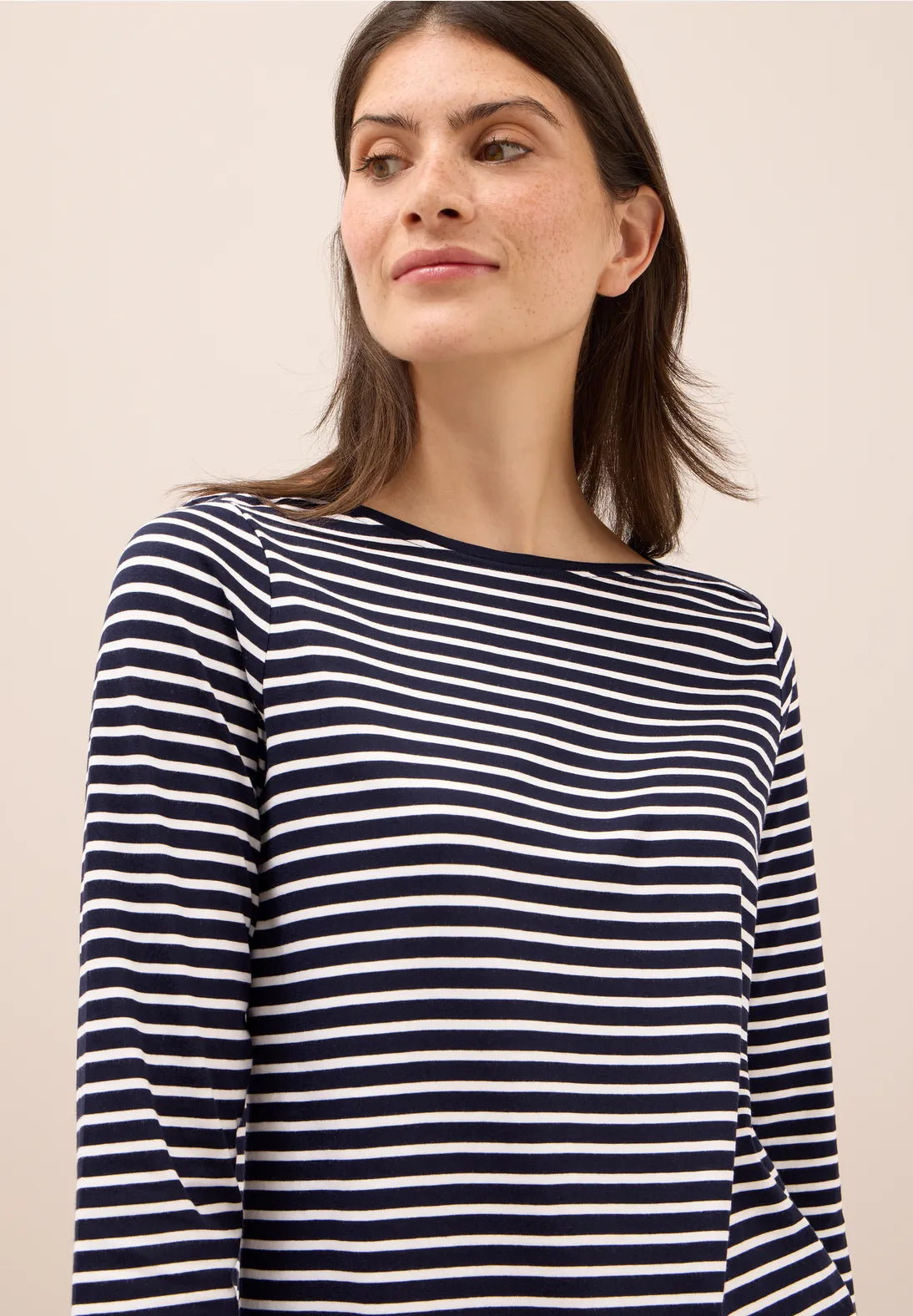 CECIL Stripe Boatneck Top