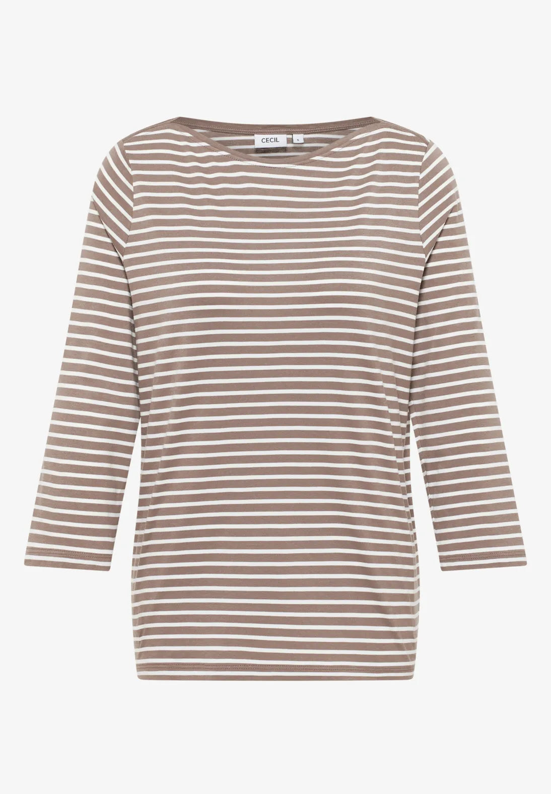 CECIL Stripe Boatneck Top
