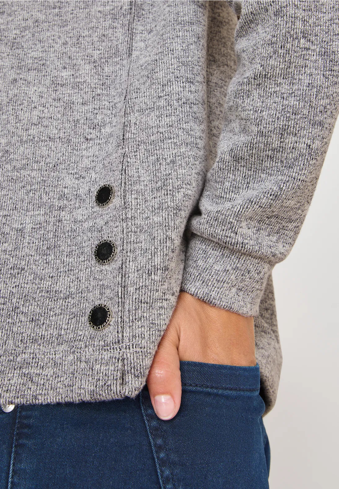 CECIL Melange shirt with buttons