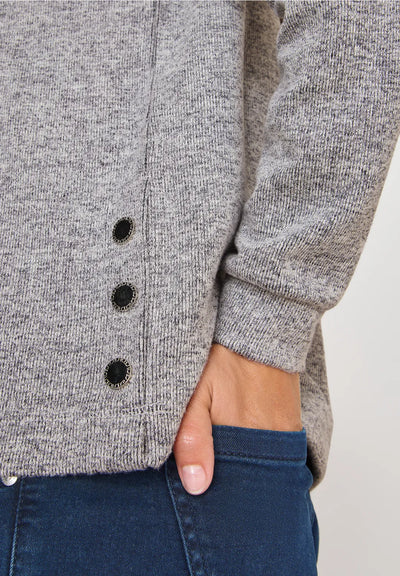 CECIL Melange shirt with buttons