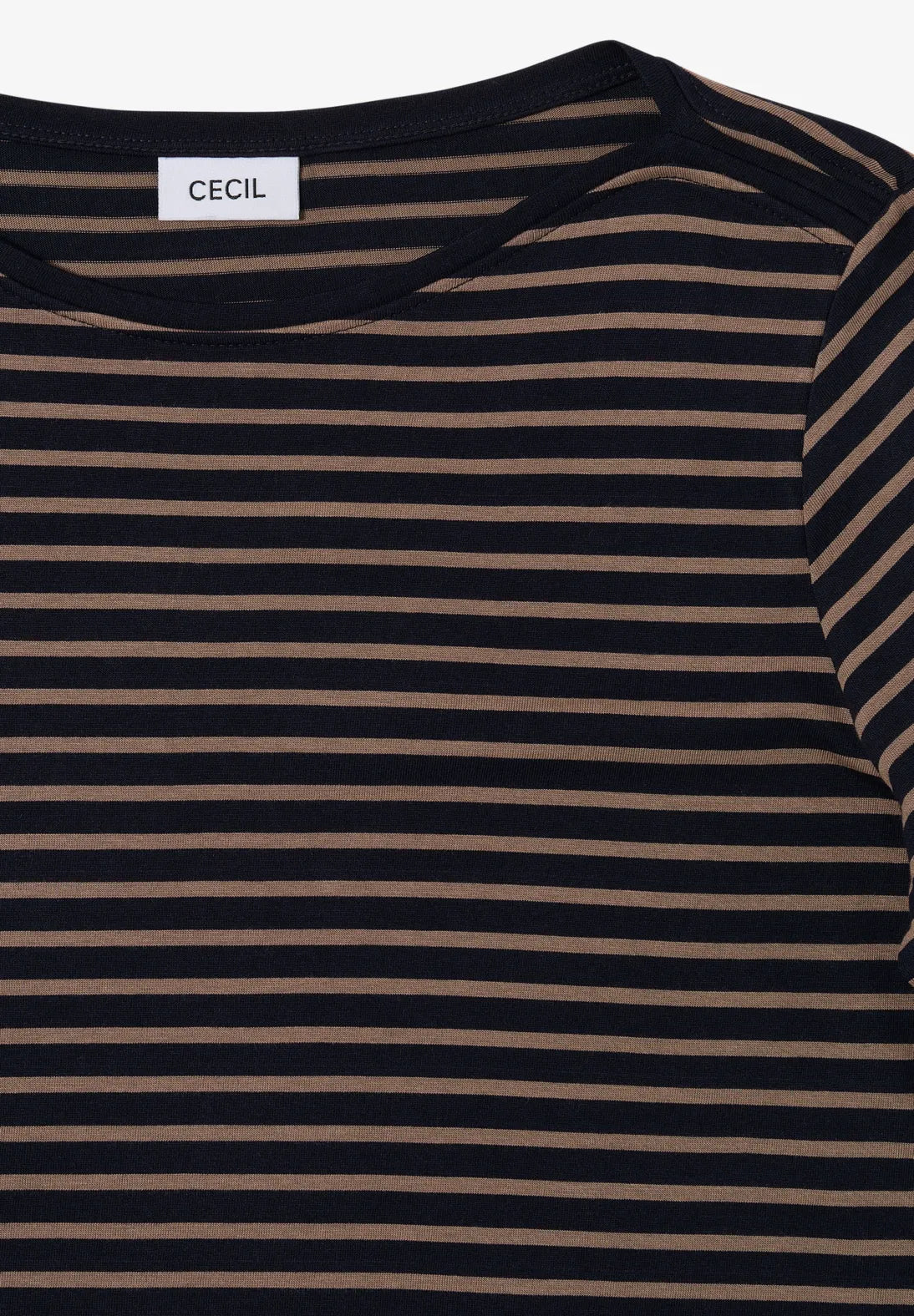 CECIL Basic Stripe Boatneck