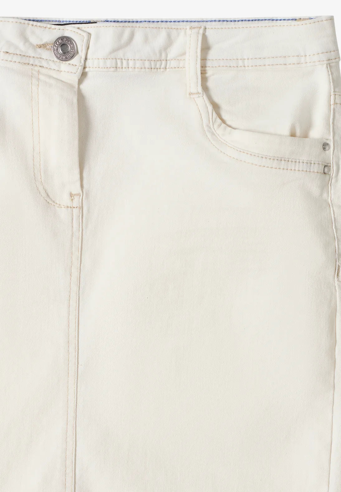 CECIL Denim Skirt Ecru