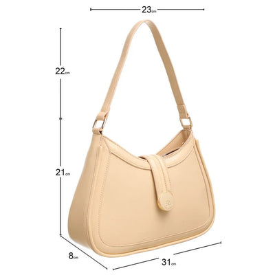 BEIGE, CREAM, CROSSBODY HANDBAG BESSIE LONDON