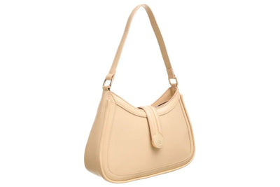 BEIGE, CREAM, CROSSBODY HANDBAG BESSIE LONDON