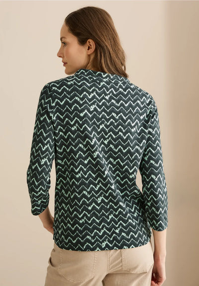 CECIL top with Minimal Print