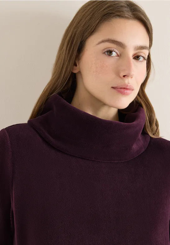 CECIL Corduroy shirt with large collar