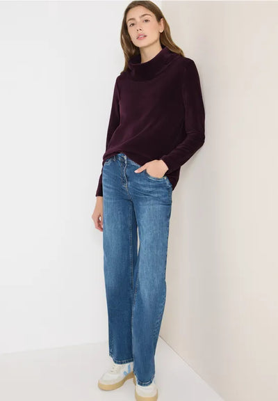 CECIL Corduroy shirt with large collar