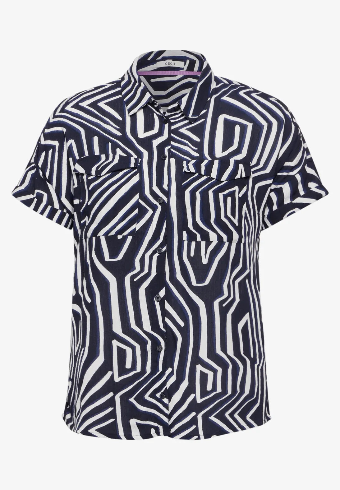 women's CECIL Printed blouse with pockets