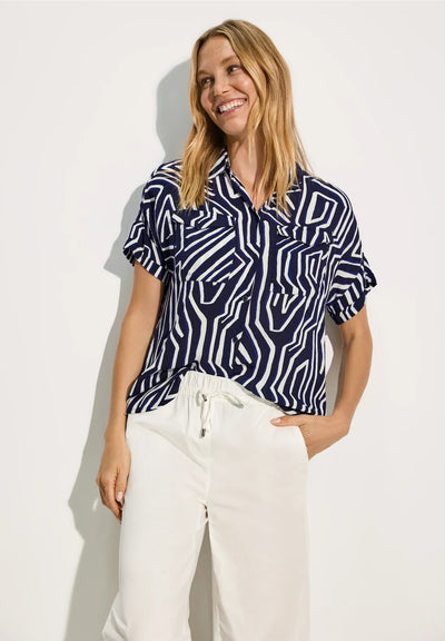 women's CECIL Printed blouse with pockets