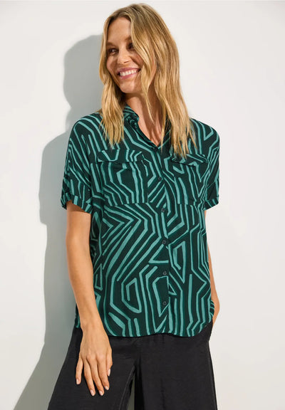 women's CECIL Printed blouse with pockets