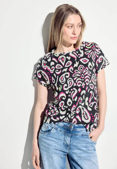 CECIL women's round neck T-shirt with print