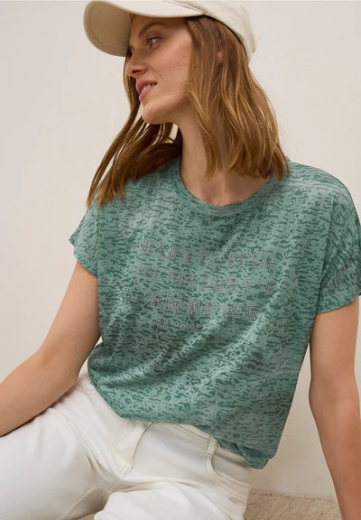 green t shirt
