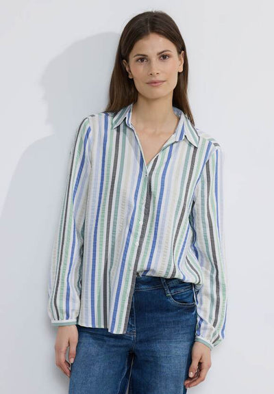 Cecil Women's Stripe Blouse multicoloured long sleeve