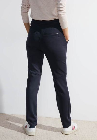 Cecil women's black casual black fit jogging pants trousers.jpg