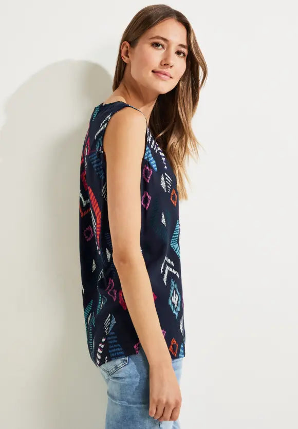 Cecil women's multicoloured print sleeveless top