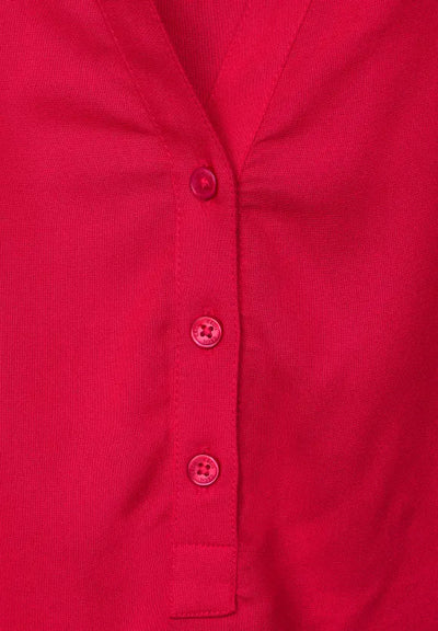 Cecil women's solid viscose blouse with 3/4 sleeves