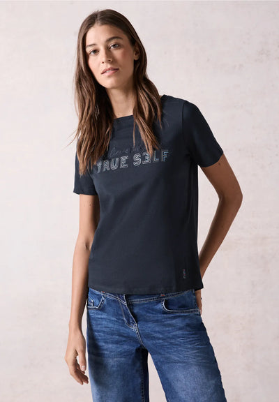 Cecil women t-shirt navy
