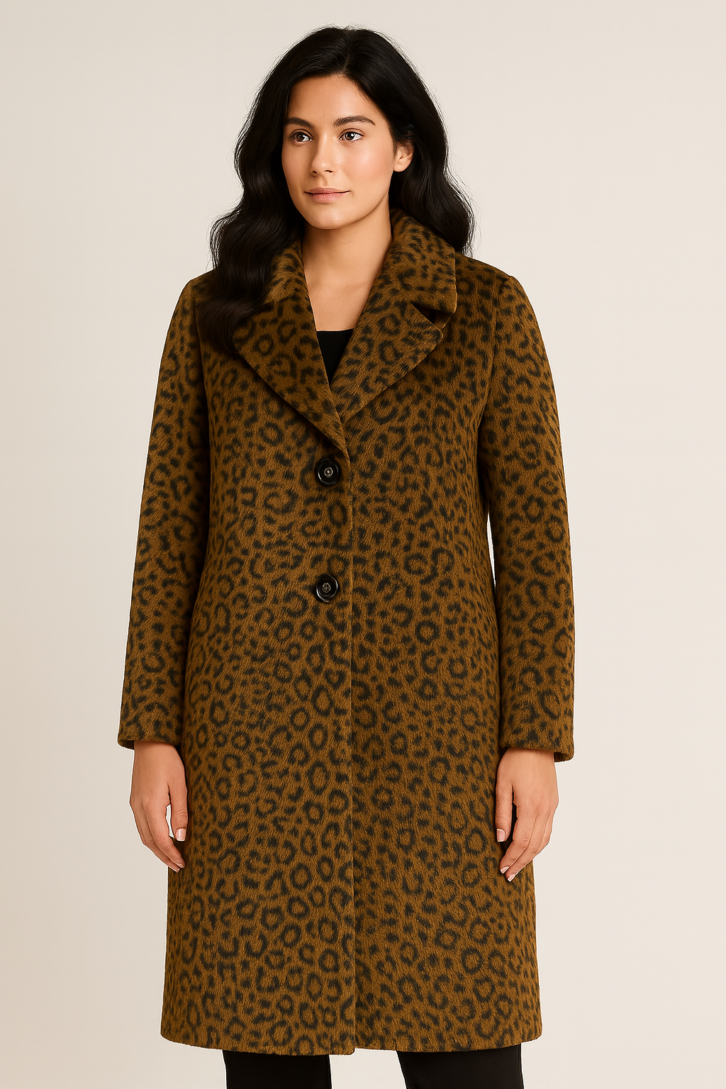 Malena leoprint coat