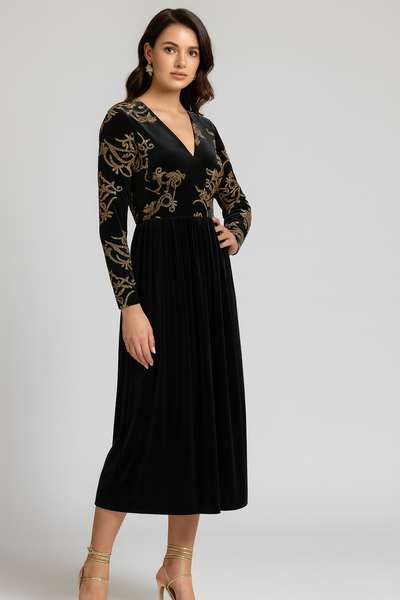 Diana midi velvet dress
