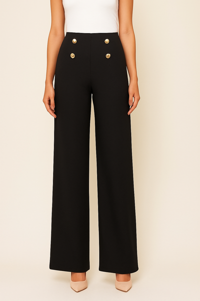 PINNS Ponte button trousers