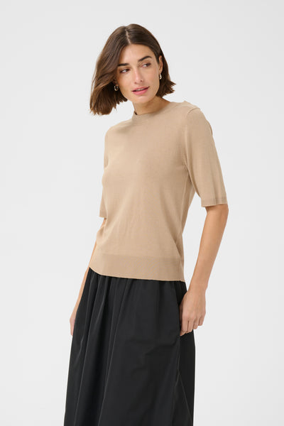 Culture Annemette Pullover short sleeve beige