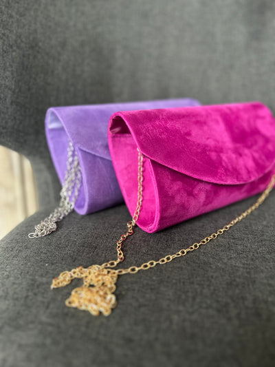 Muireann Velvet Clutch Bag