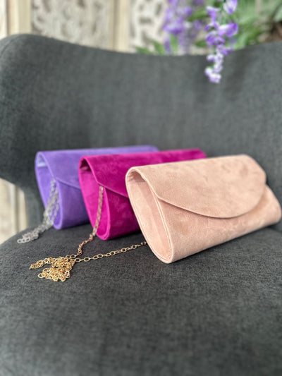 Muireann Velvet Clutch Bag