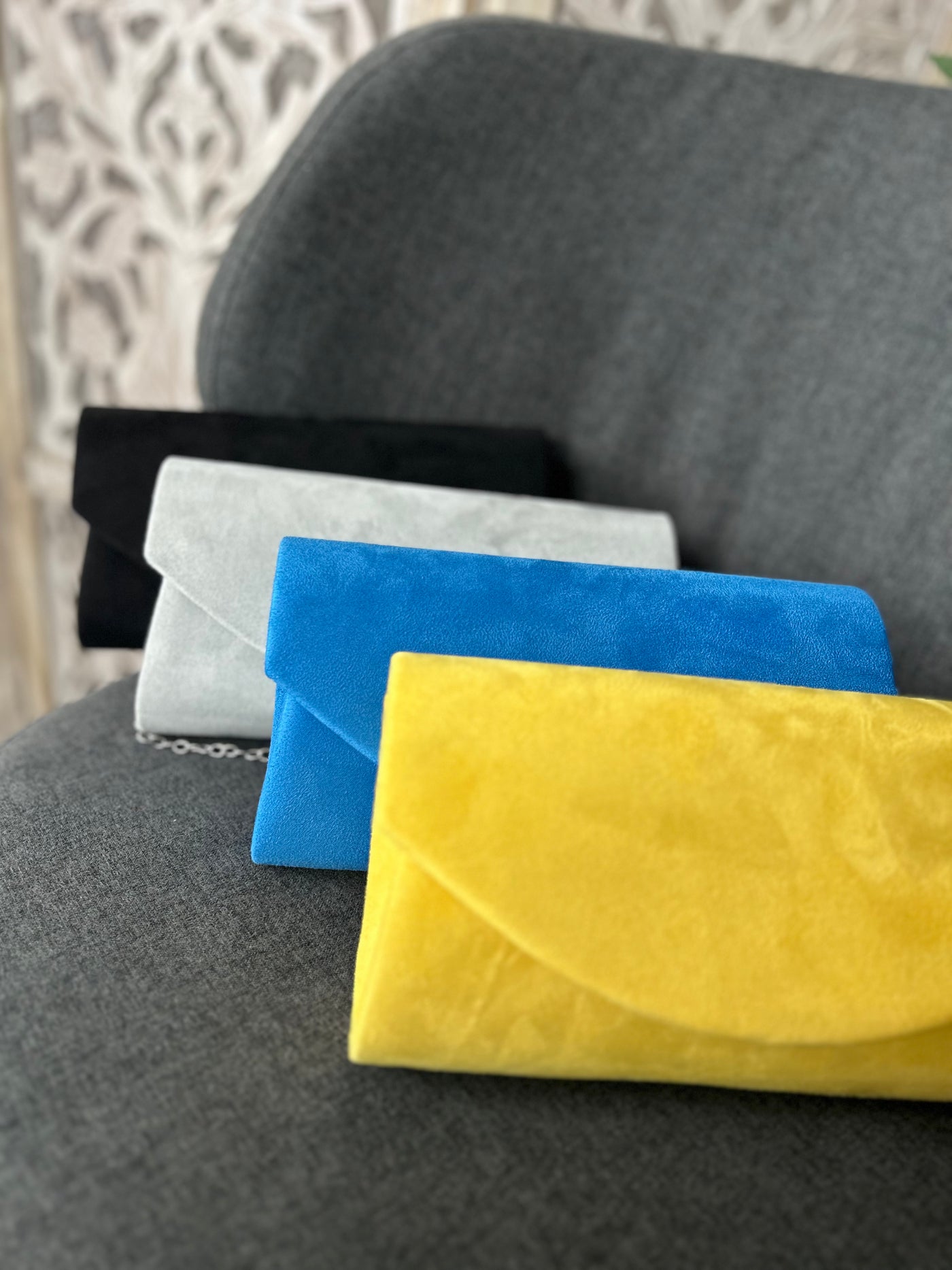 Muireann Velvet Clutch Bag