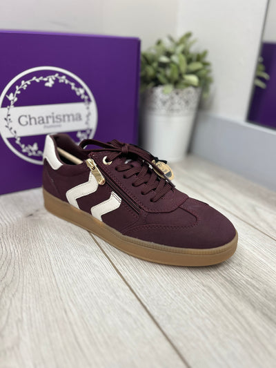 Marco Tozzi Burgundy Sneakers