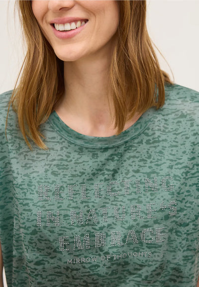 CECIL Burnout Wording T-Shirt