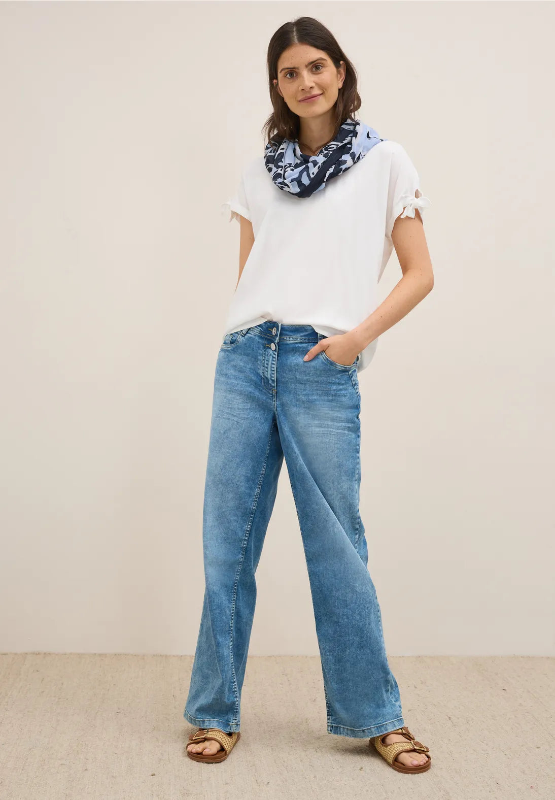 CECIL Patterned loop scarf