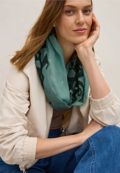 CECIL Loop scarf with foil details