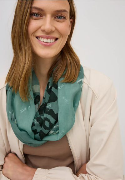 CECIL Loop scarf with foil details