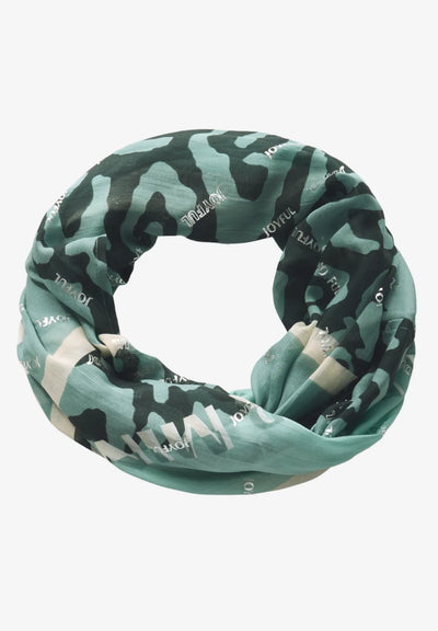 CECIL Loop scarf with foil details