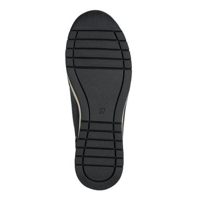 Marco Tozzi Black Zip Wedge Trainer