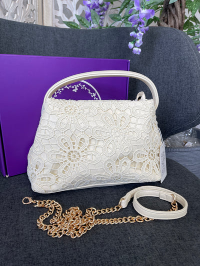 Agnes Bag /lace with Chain Strap