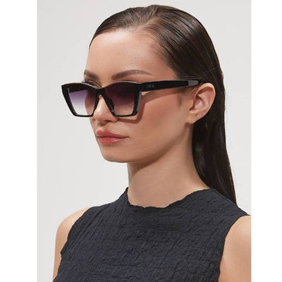 Women's Otra Belle shiny black sunglasses