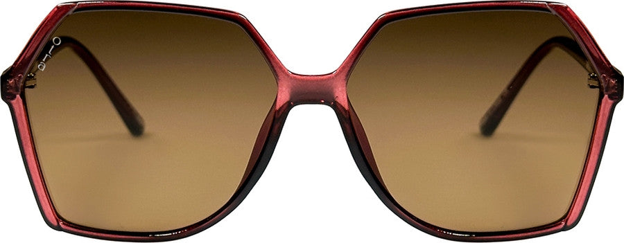 Otra women's virgo chocolate brown sunglasses