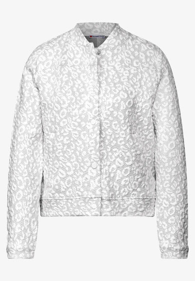 Street One Light jacket with leopard pattern